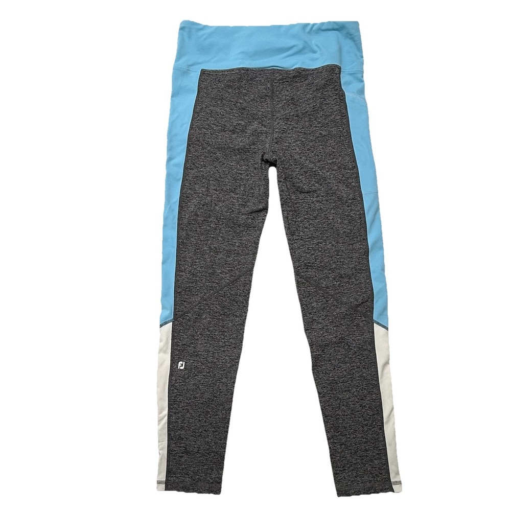 FootJoy Leggings Blue/Gray‎ Colorblock Athletic Activewear Workout Golf Size L